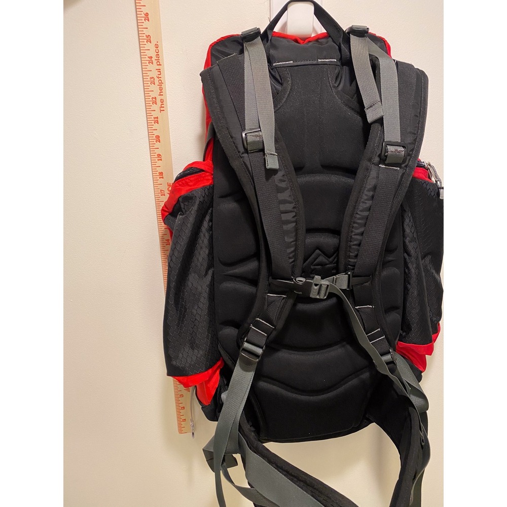 REI Alpine Plus 35 Backpack Red Black Hiking Daypack Rucksack Ripstop Nylon - Picture 13 of 14